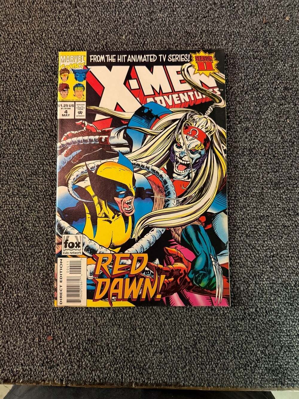 X-Men Adventures Season II #4 Red Dawn Marvel Comic Book May 1994